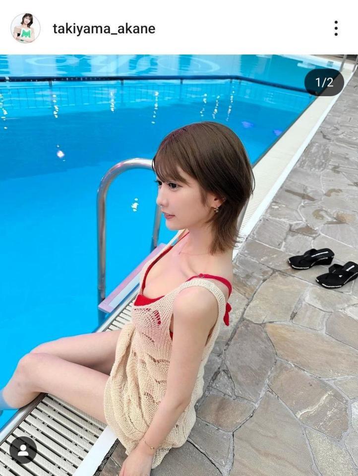 　瀧山あかねのインスタグラム（＠ｔａｋｉｙａｍａ＿ａｋａｎｅ）から