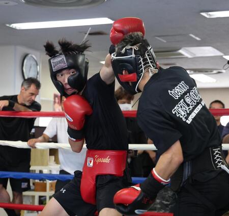 　練習を公開した高見亨介（撮影・金田祐二）