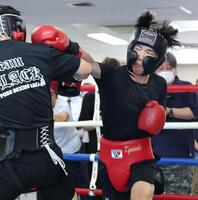 　練習を公開した高見亨介（撮影・金田祐二）