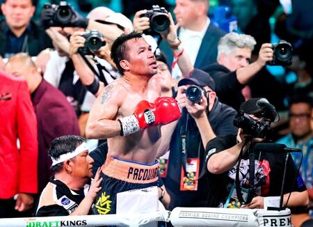 ボクシング世界6階級制覇・パッキャオ46歳復帰戦 王座奪取逃すも現役続行明言 「レガシーを残すために勝つ」