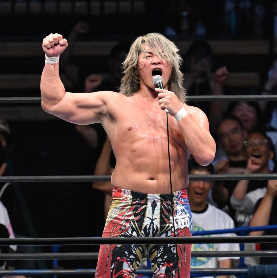 　勝利した棚橋弘至