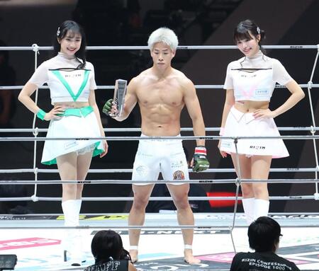 　試合に勝利した神龍誠