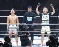 　ヒロヤ（左）を判定で破った元谷友貴