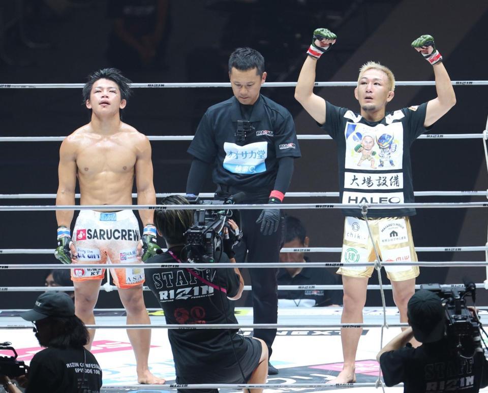 　ヒロヤ（左）を判定で破った元谷友貴