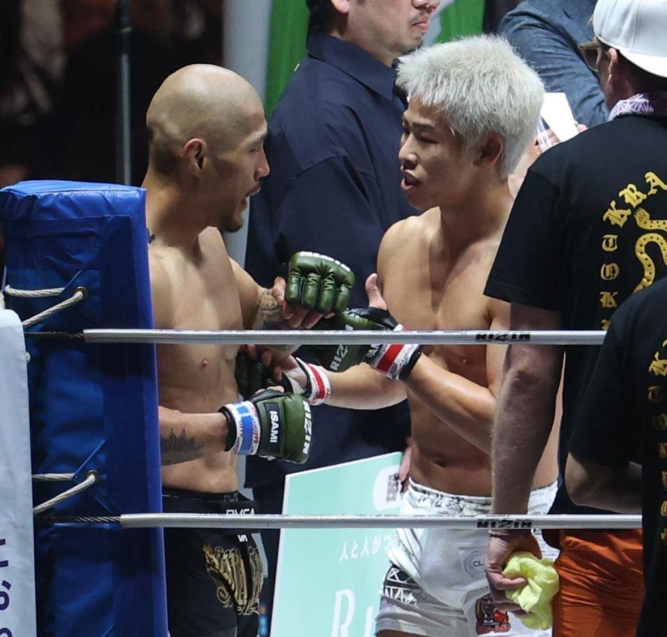 　山本アーセン（左）を破った神龍誠