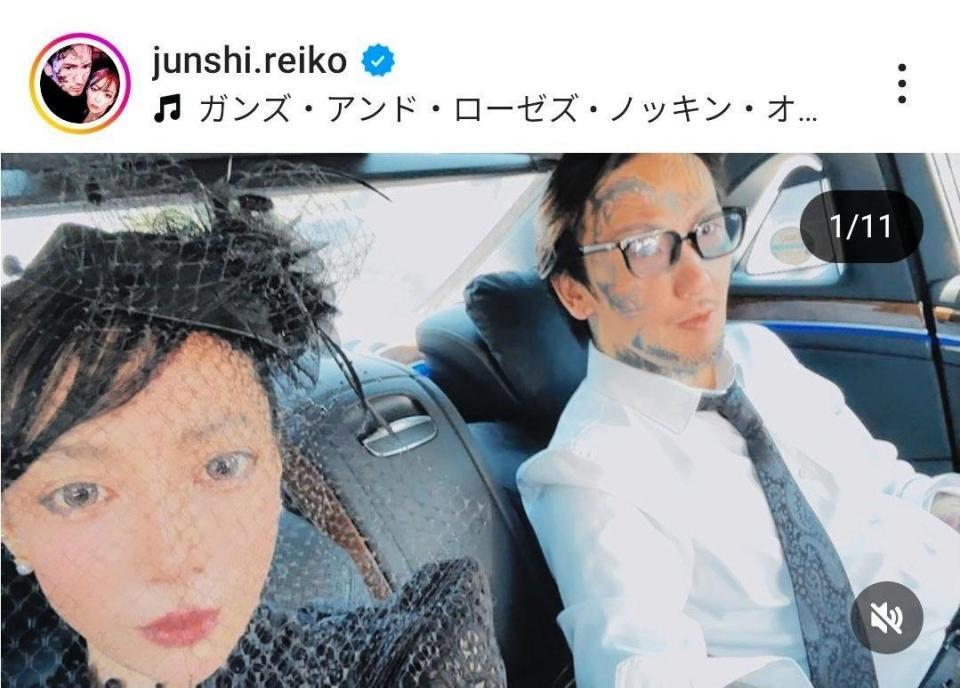 　瓜田純士のインスタグラム（＠ｊｕｎｓｈｉ．ｒｅｉｋｏ）から
