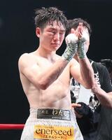 　試合に敗れた寺地拳四朗（撮影・石井剣太郎）