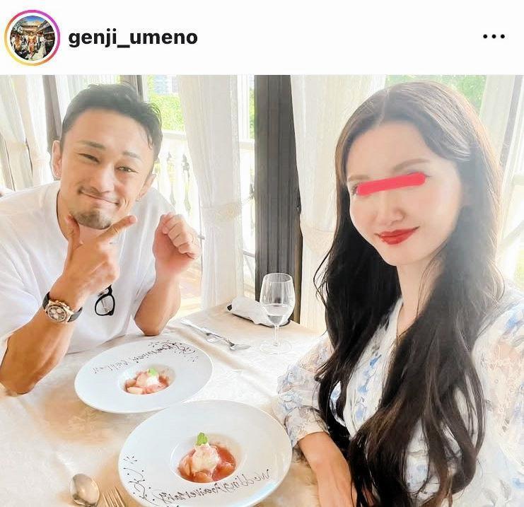 　梅野源治のインスタグラム（＠ｇｅｎｊｉ＿ｕｍｅｎｏ）から