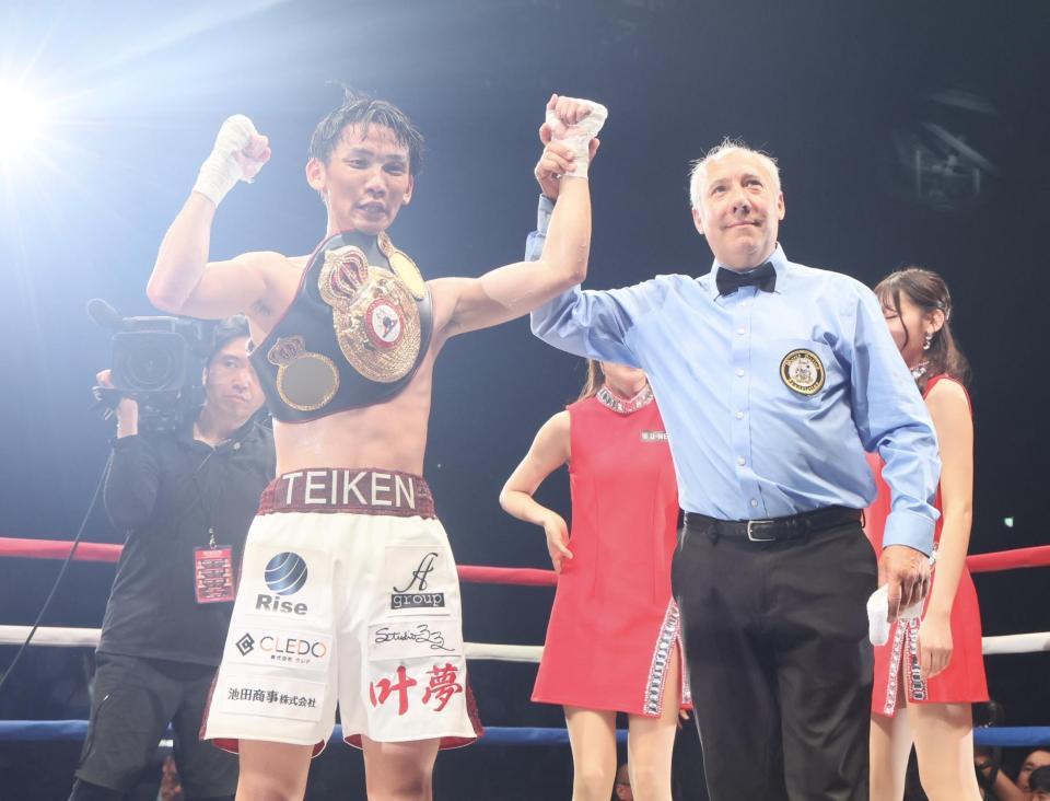 　試合に勝利した高見亨介（撮影・石井剣太郎）