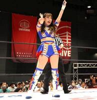 　「東京プリンセスカップ」ベスト４進出を決めた荒井優希（東京女子プロレス提供）