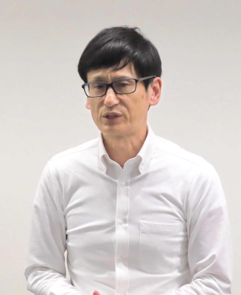 　都内で取材に応じたＪＢＣの安河内剛本部事務局長