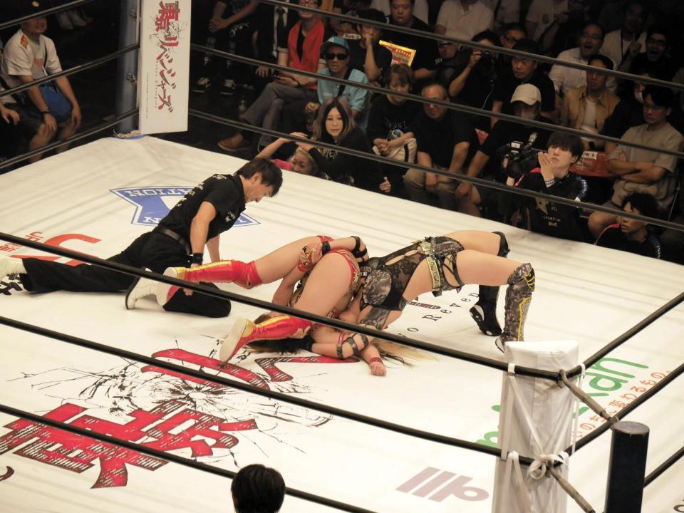 　渡辺桃に３カウントを許すＳａｒｅｅｅ