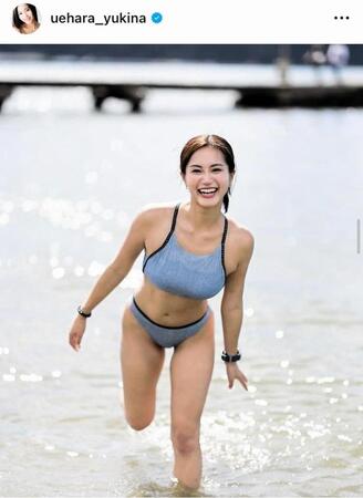 これまでも度々鮮烈ショットを公開している植原ゆきな＝自身のインスタグラム（ｕｅｈａｒａ＿ｙｕｋｉｎａ）より