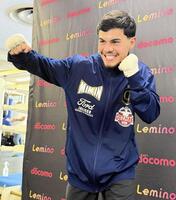 　公開練習を行ったクリスチャン・メディナ