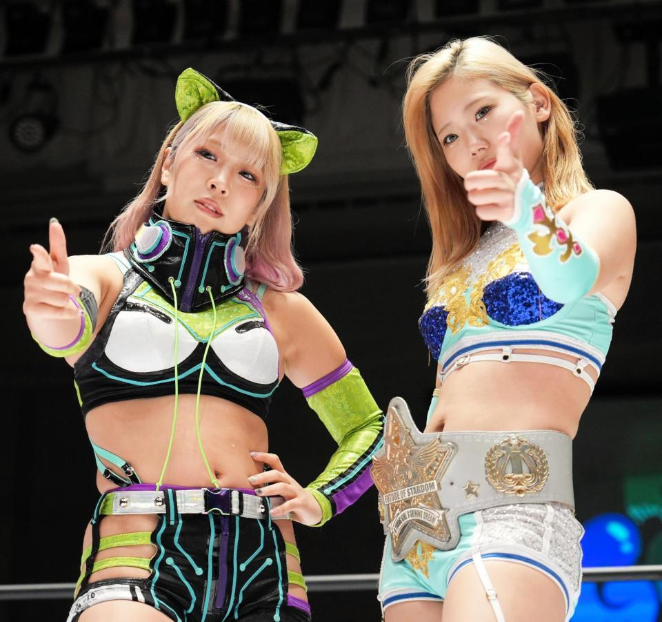 仲良し美女レスラー、一緒にぷかぷかプール＆美ボディ解放にドキッ