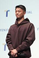 　イベントに登場した中谷潤人（撮影・佐々木彰尚）