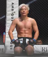 　細川一颯に敗れた赤田功輝（撮影・堀内翔）