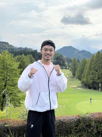 　ゴルフ場での走り込み合宿を公開した中谷潤人