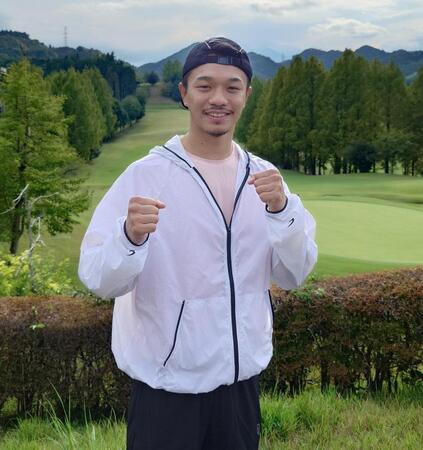 　ゴルフ場で走り込み合宿を行った中谷潤人