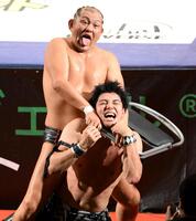 鈴木みのる THE RAMPAGE武知海青 初防衛成功！憧れの鈴木みのる選手から