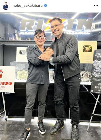 榊原ＣＥＯのインスタグラム＠ｎｏｂｕ＿ｓａｋａｋｉｂａｒａより