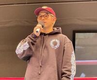 　バンタム級で再起し、世界５階級制覇に挑戦することを明言した井岡一翔