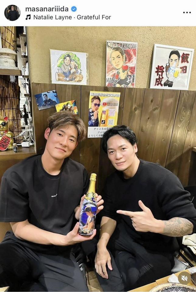 飯田将成のインスタグラム＠ｍａｓａｎａｒｉｉｉｄａより