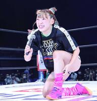 　プロレス挑戦を表明したフワちゃん＝２２年９月