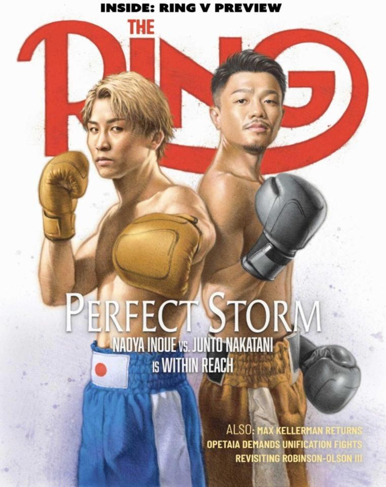 井上尚弥＆中谷潤人のイラストが米専門誌「ザ・リング」表紙に！ 創刊