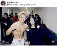 　武尊のインスタグラム＠ｋ１ｔａｋｅｒｕより