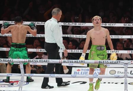 【写真】キャリア初黒星に悔し天心　土下座してファンに謝る