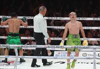 　１２回を闘い終え、負けを確信する那須川天心（撮影・金田祐二）