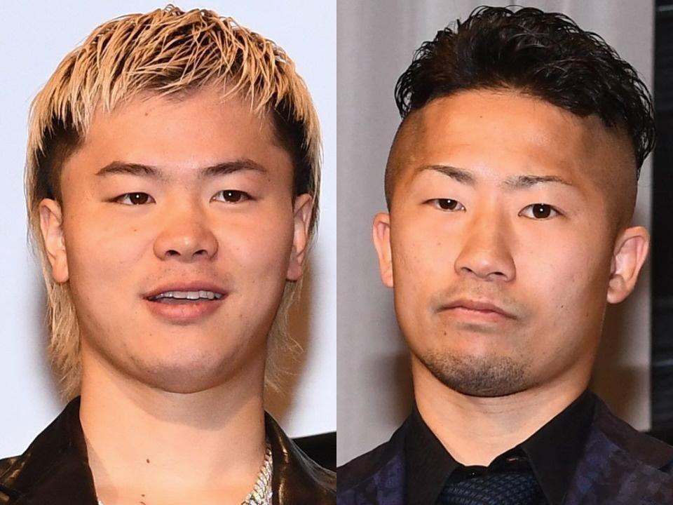 　那須川天心（左）と井上拓真