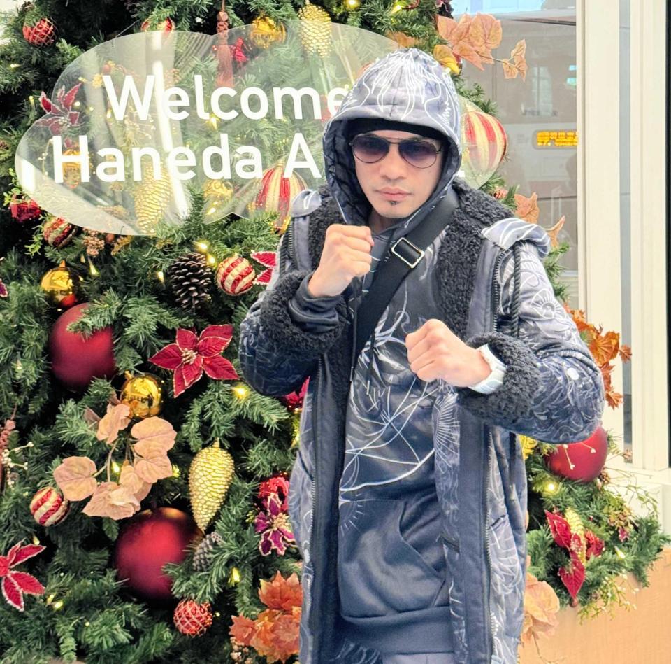 　来日したノニト・ドネア（撮影・藤川資野）