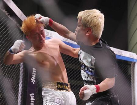 【写真】猛ラッシュでボコボコに 朝倉未来の中学時代先輩 壮絶ベアナックル戦で圧勝