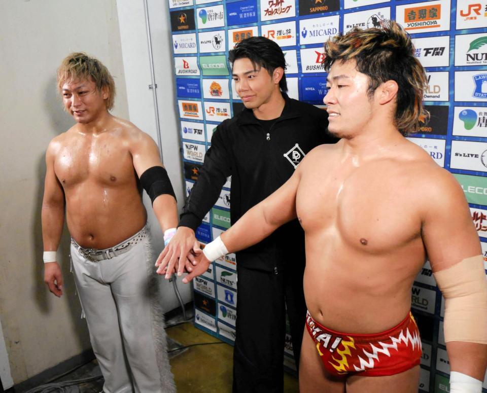 　（左から）海野翔太、武知海青、上村優也