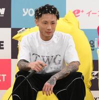 　試合後喜びを語った篠塚辰樹（撮影・堀内翔）