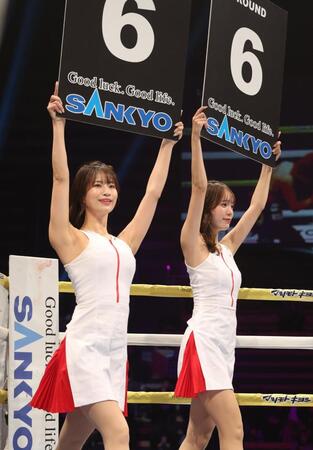 「可愛い」井岡戦ラウンドガールはビールの売り子としても人気の美女 「ミス国学院」巨人3軍戦で始球式も