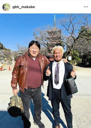 真壁刀義のインスタグラム（＠ｇｂｈ＿ｍａｋａｂｅ）から