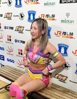 スターダム旗揚げ１５周年記念大会での限定復帰戦で勝利を挙げた愛川ゆず季