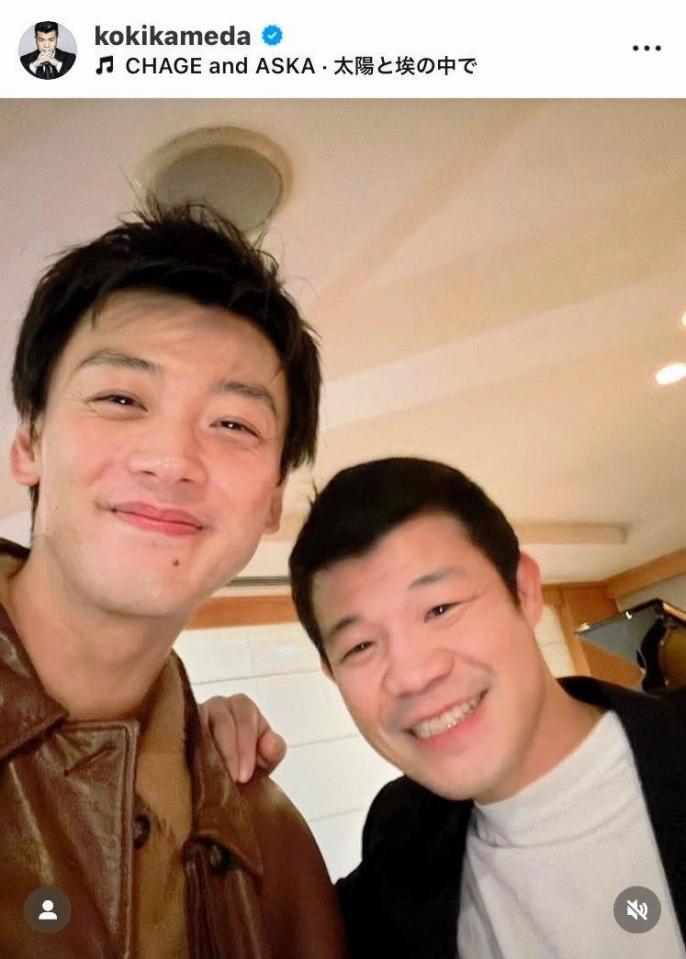 亀田興毅氏のインスタグラム（＠ｋｏｋｉｋａｍｅｄａ）から