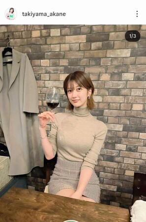 瀧山あかねのインスタグラム（＠ｔａｋｉｙａｍａ＿ａｋａｎｅ）から