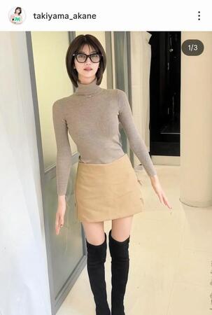 瀧山あかねのインスタグラム（＠ｔａｋｉｙａｍａ＿ａｋａｎｅ）から