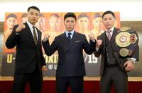 健闘を誓う（左から）増田陸、岩田翔吉、松本流星（撮影・金田祐二）