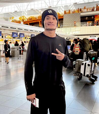 　世界初挑戦に向けて試合２日前に渡米した平岡アンディ