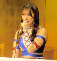 決意を語る荒井優希（東京女子プロレス提供）