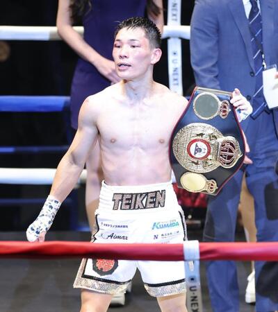 タイトルを防衛した松本流星（撮影・西岡正）