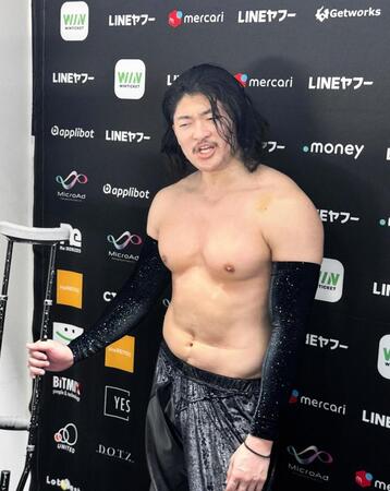 内藤哲也との初対戦を終えたＯＺＡＷＡ