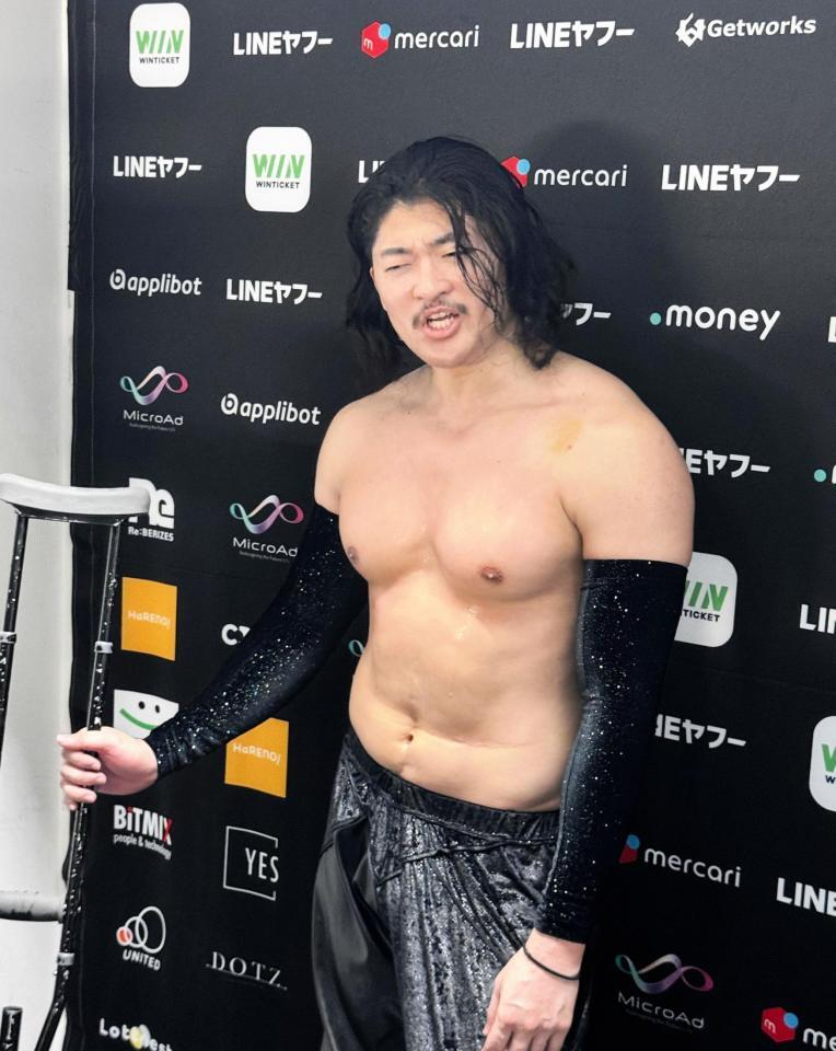 内藤哲也との初対戦を終えたＯＺＡＷＡ