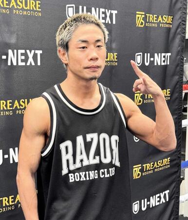 　公開練習を行った谷口将隆（撮影・藤川資野）